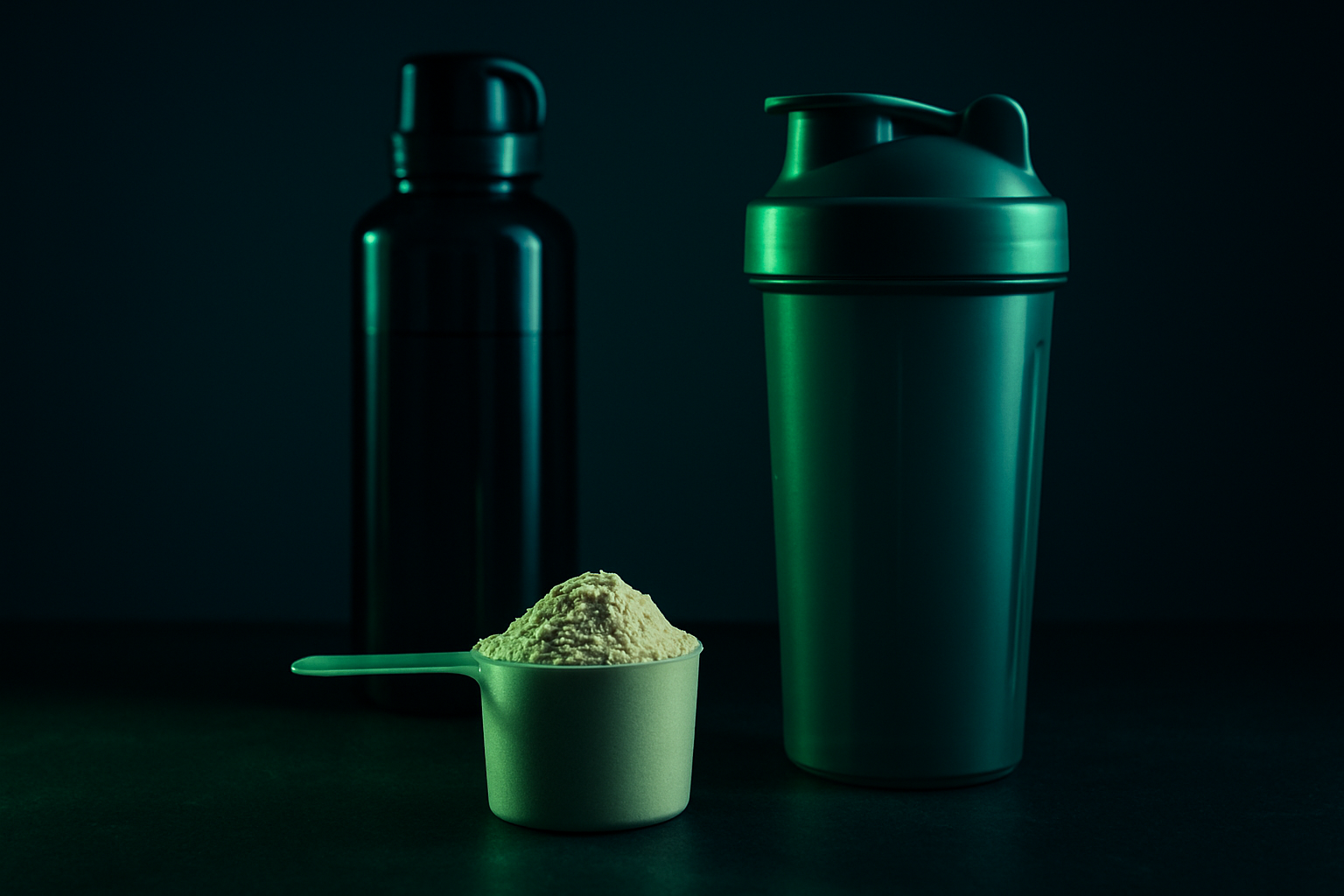 Editorial illustration for: Protein Shakes for Muscle Recovery: Beyond the Hype