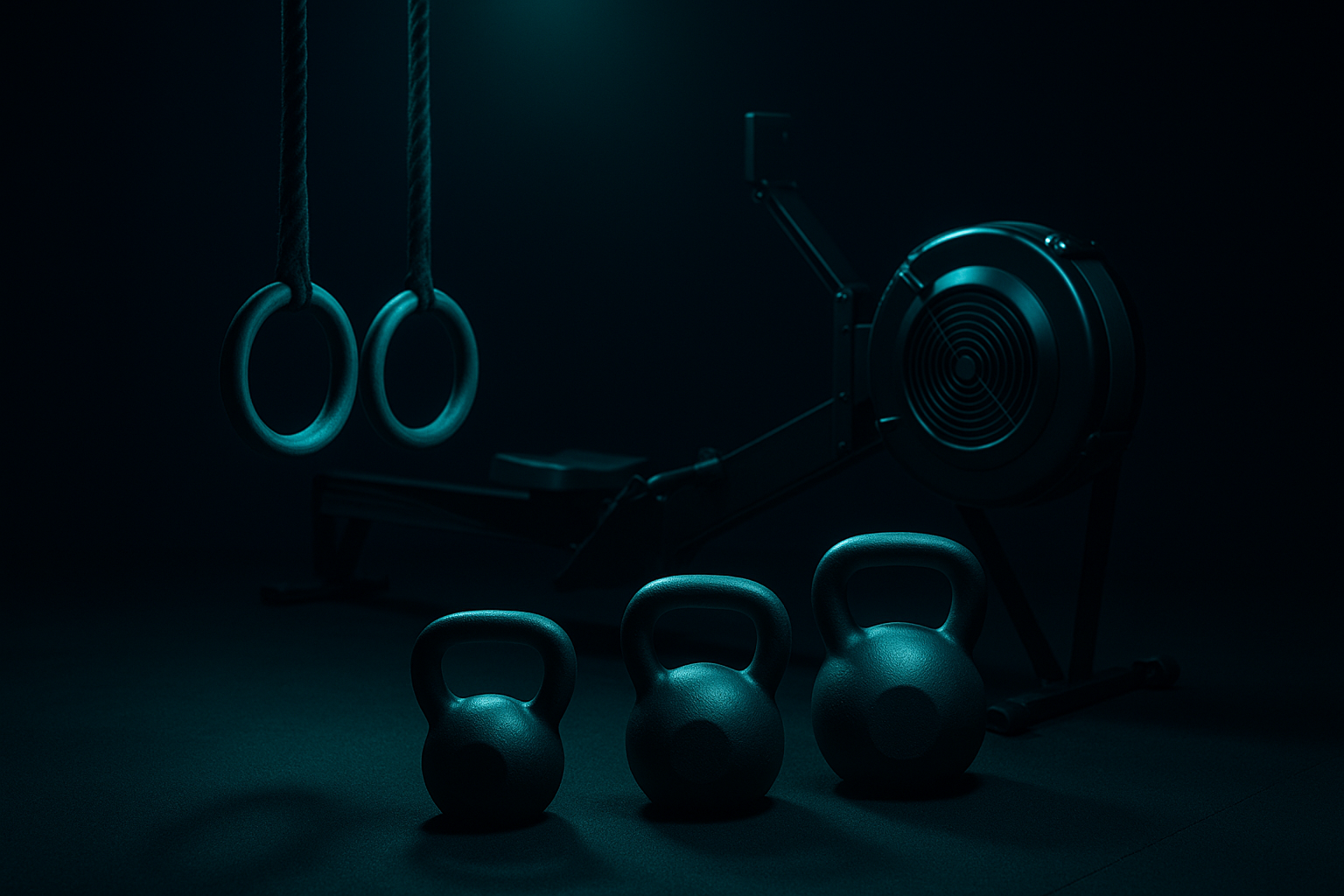 Illustration for the EMOM Ladder of Row and Kettlebell Swings hiit workout